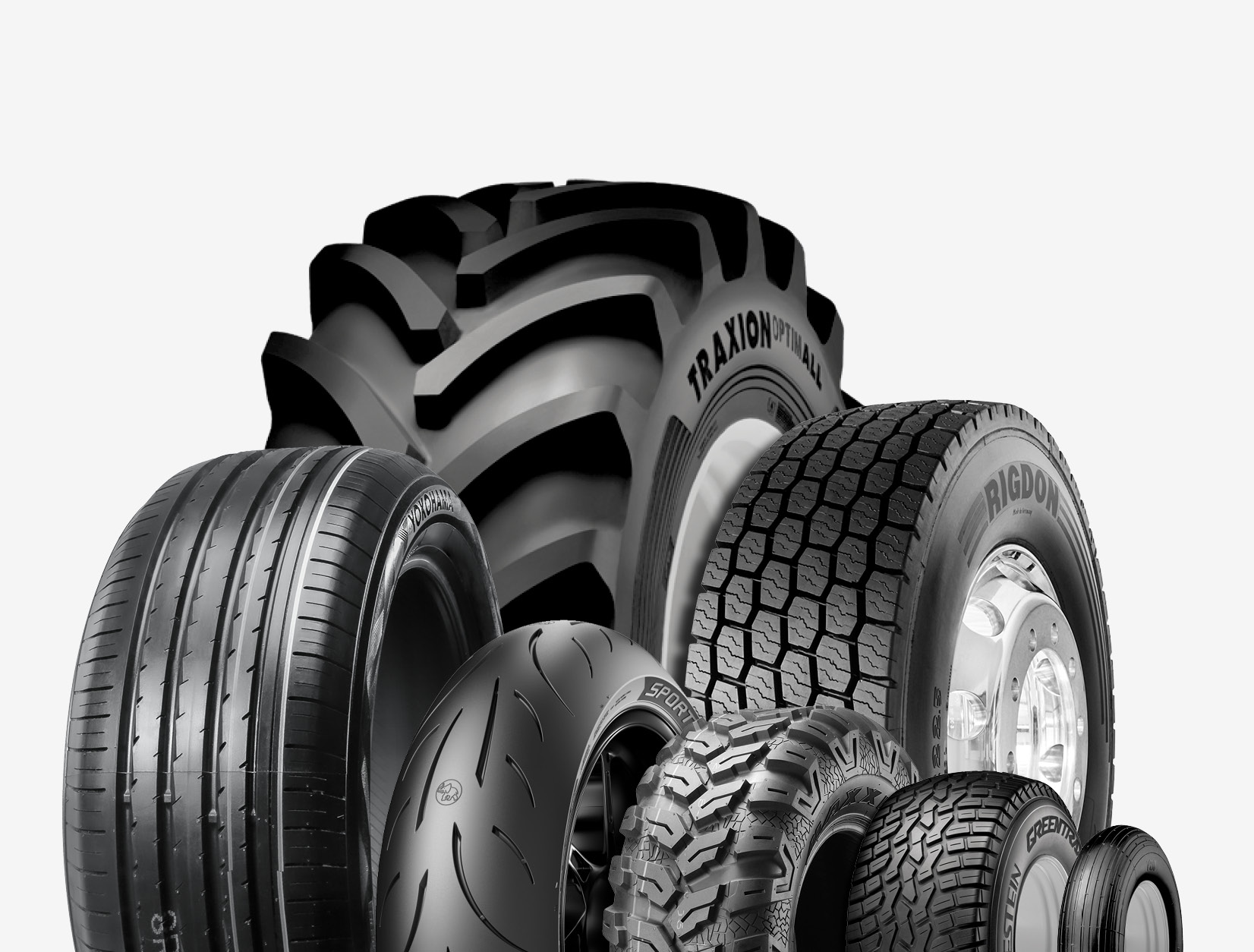 Commandez des pneus VL, des pneus PL, des pneus moto et des pneus agricoles sur TyreSystem